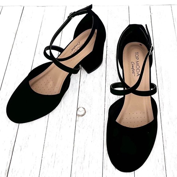 TOP Moda Women's Elegant Black Heels - Picture 2 of 5